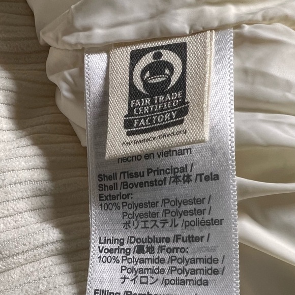 NWT Madewell Cream Corduroy Holland Quilted Puffer Parka Jacket sz 1X - Picture 14 of 17